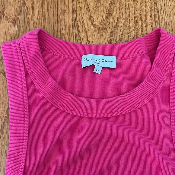 Michael Stars Demi Ribbed Dress, XS, pink - Picture 3 of 5